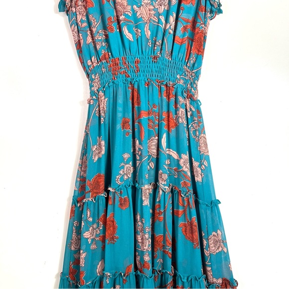 MISA Los Angeles Floral Sleeveless Maxi Dress Medium - Picture 5 of 13